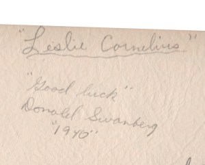 Wrote in uncle Bud's year book.