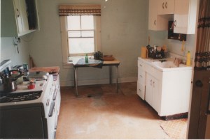 Tom's image showed as a light-colored area on his floor.