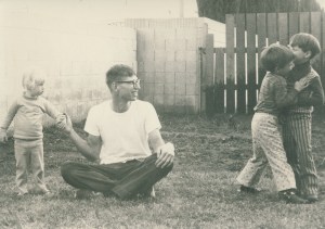 Clara, me, Bob and Todd in 1975 in Tustin, California.